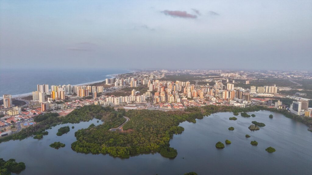 Vista aérea da Ilha de São Luís